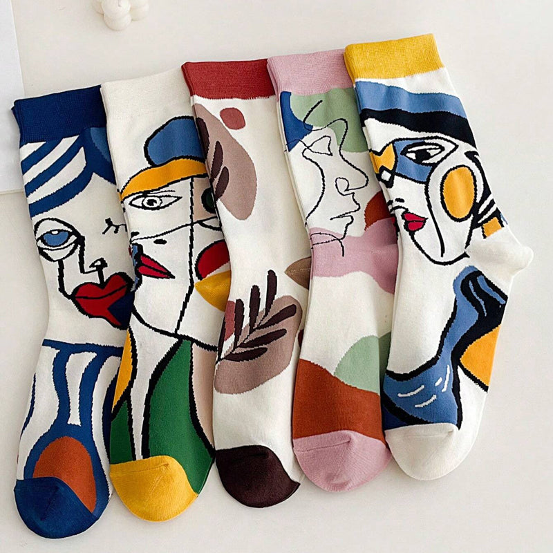 Calcetines Abstractos Casuales