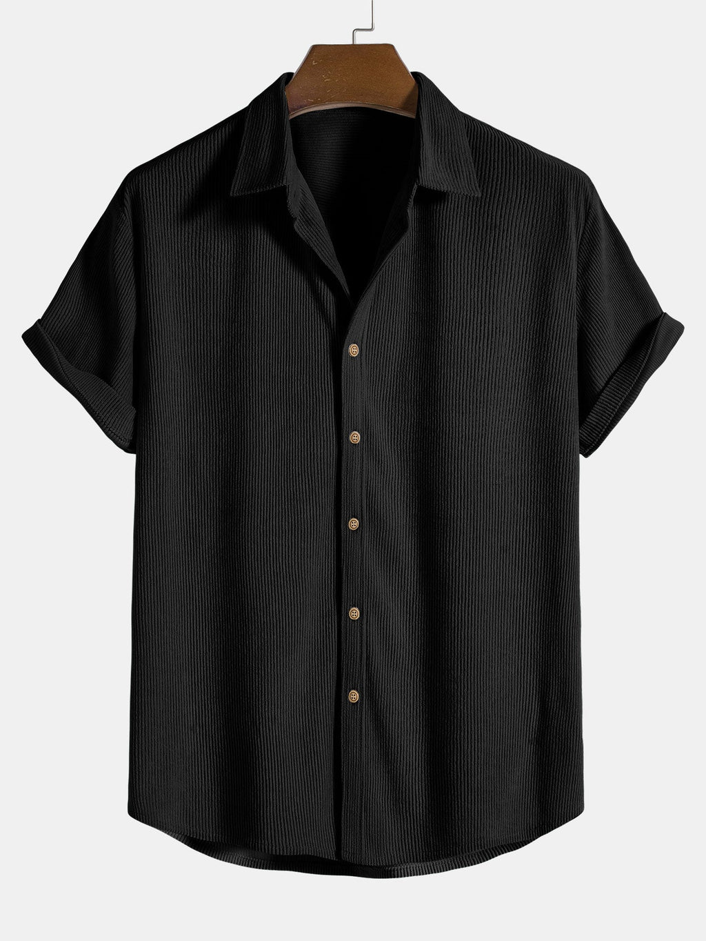 Camisa de botones y pantalones cortos