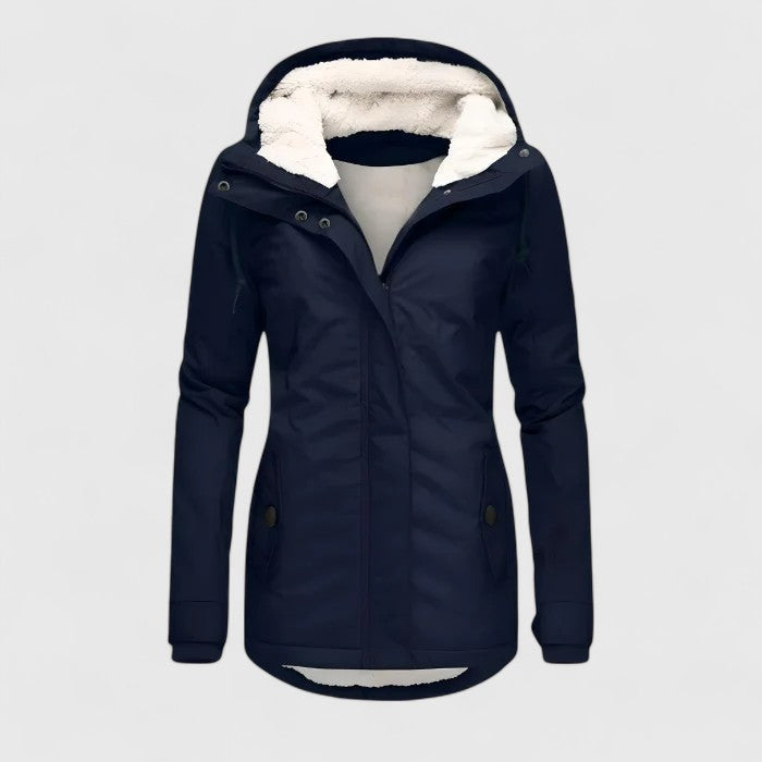 chaqueta de invierno impermeable con capucha