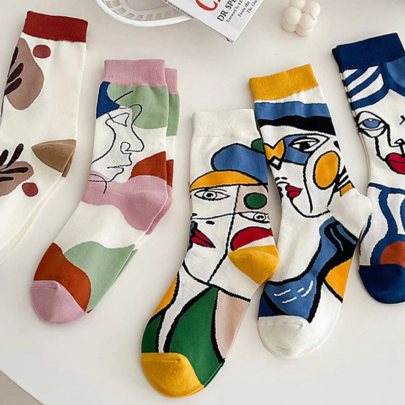 Calcetines Abstractos Casuales