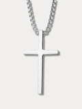 Collar con colgante de cruz simple